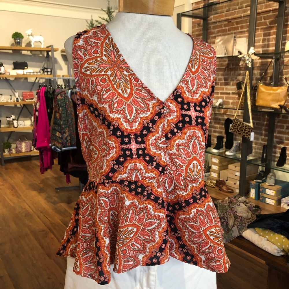 Peplum tank